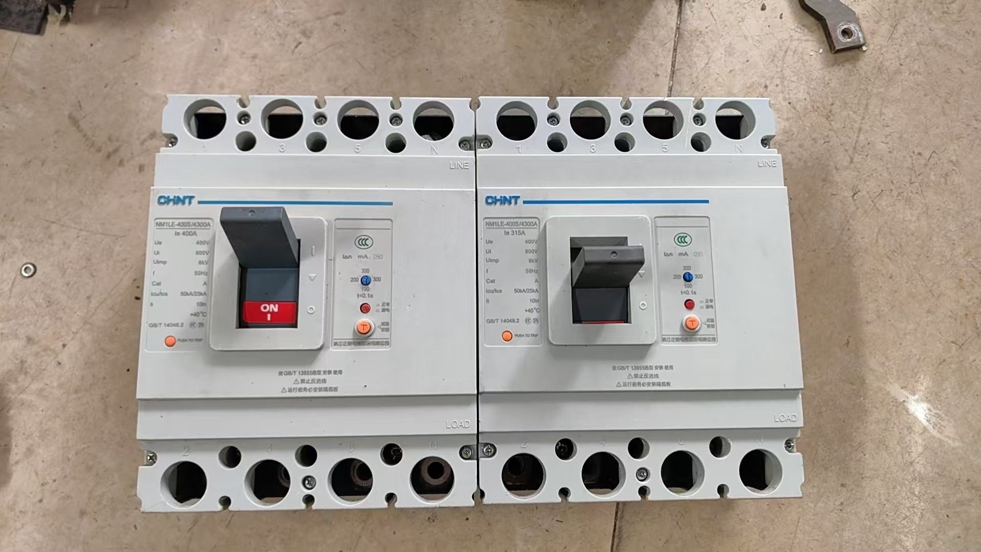 正泰NM1LE-400H/4300A空气开关，315A400
