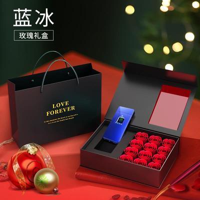 高档高档真指纹识别友充电打火送机防风个性定制片刻字男创意礼物