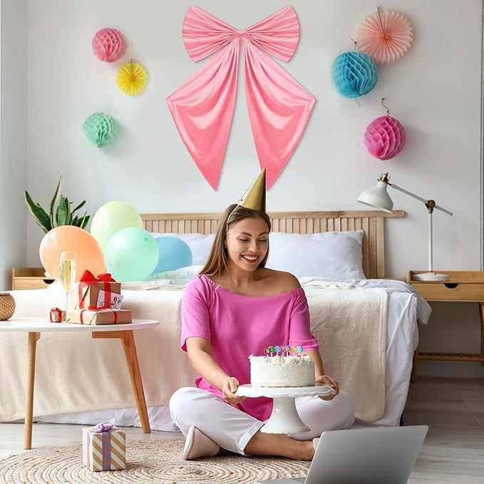 新品Coquette大型蝴蝶结生日新娘派对装饰墙壁单身女郎装饰,节庆用品/礼品,吊顶纱幔,淘宝优惠券,粉丝福利购,淘宝优惠卷