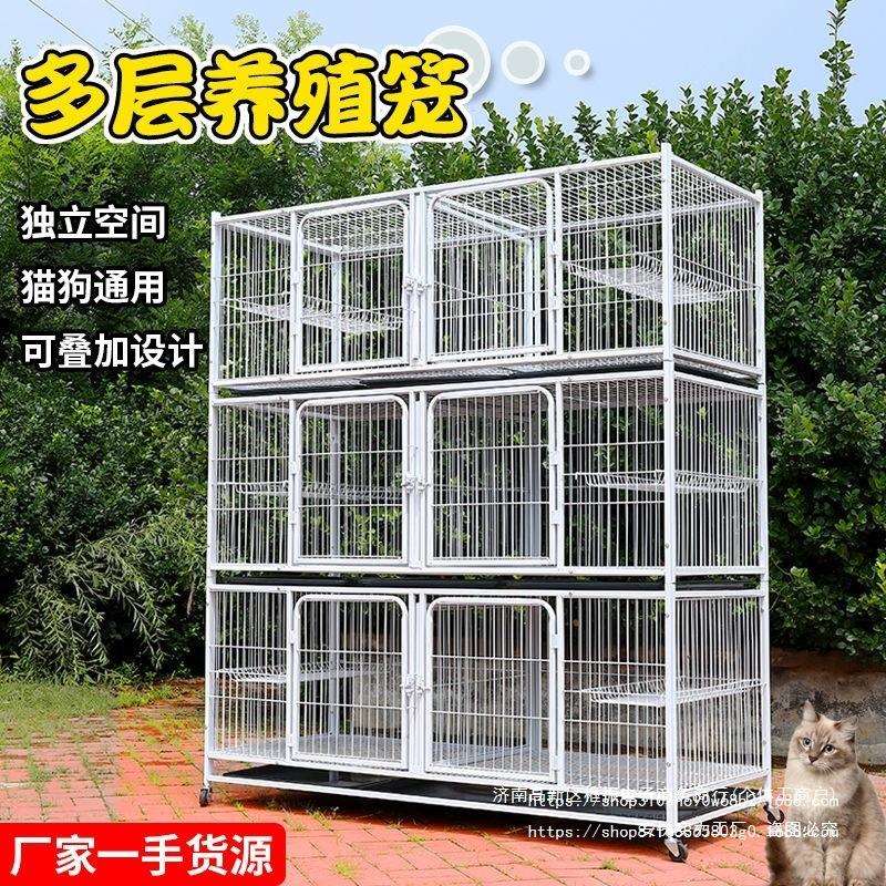 猫笼猫繁殖笼三层猫笼子繁殖笼繁育笼猫舍猫笼繁殖双层家用鸽子笼