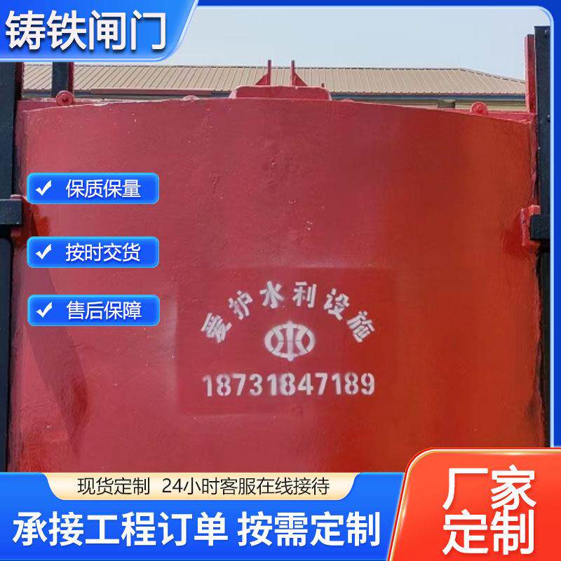 铸铁闸门水渠河道机闸一体闸门启闭机一体式闸门河道水闸门手动