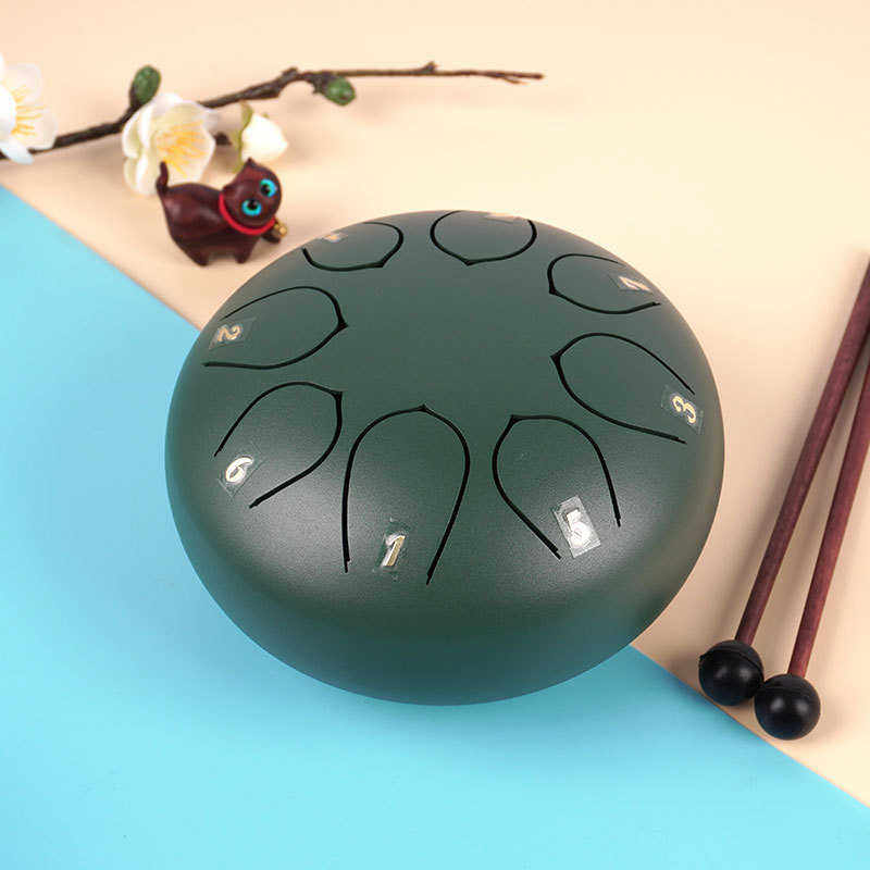 全音节空灵鼓6寸8音莲花鼓钢舌鼓无忧鼓儿童启蒙打击乐器源头工厂