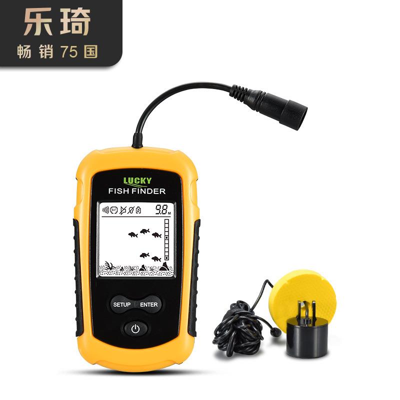 乐琦声纳有线探鱼器垂钓钓鱼用品外贸