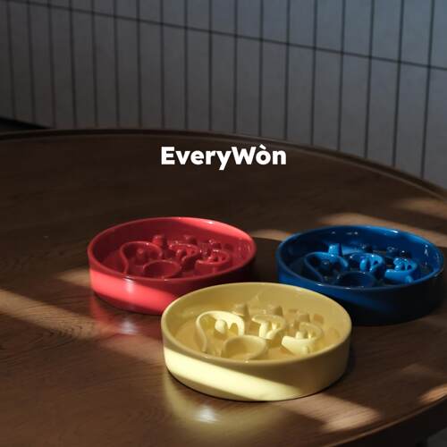 EveryWòn｜猫狗宠物慢食碗防噎缓食宠物陶瓷碗猫碗狗碗