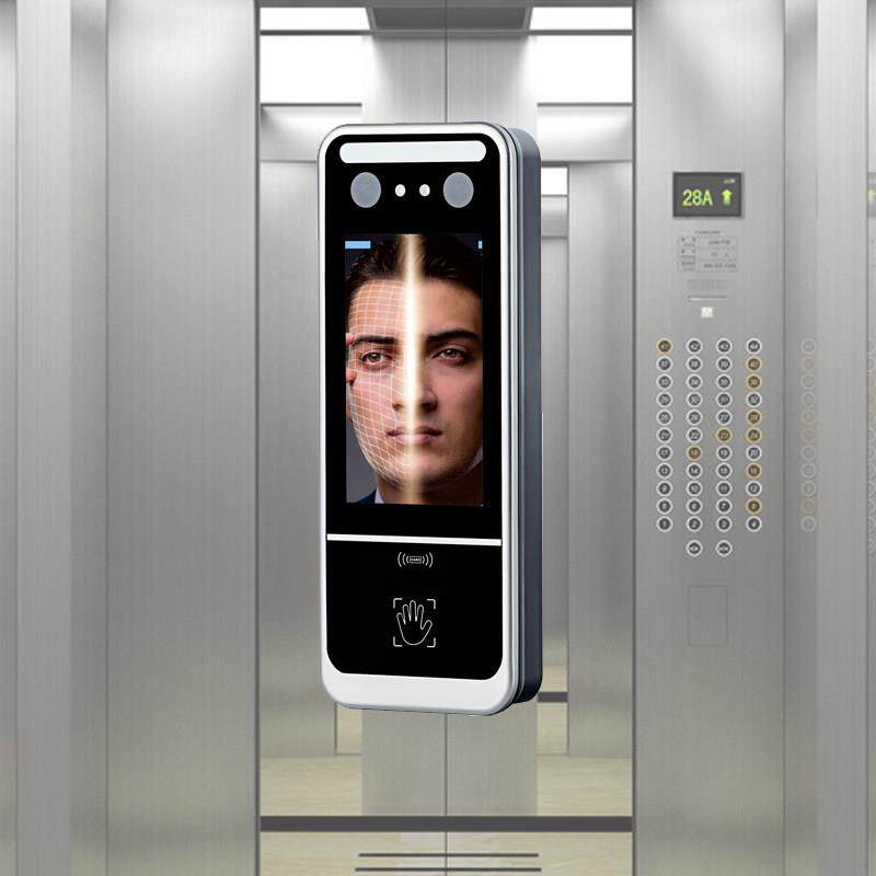 电梯嵌入式人脸 指纹密码刷卡二维码分楼层门禁 云平台控制器系统