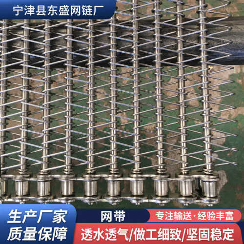 带烘干网人字形预制带带清洗链304茶叶输送加工网网316菜不锈钢网