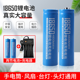 18650锂电池3.7v可充电小风扇手电筒收音机喇叭头灯通用USB充电器