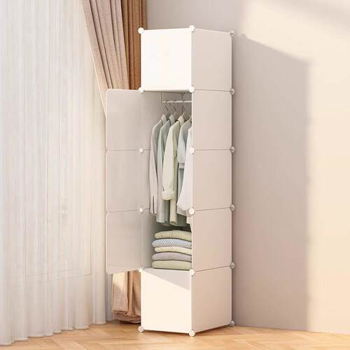 现代简约出租房布衣橱宿舍小收纳柜简易衣柜家用卧室组装收纳柜子