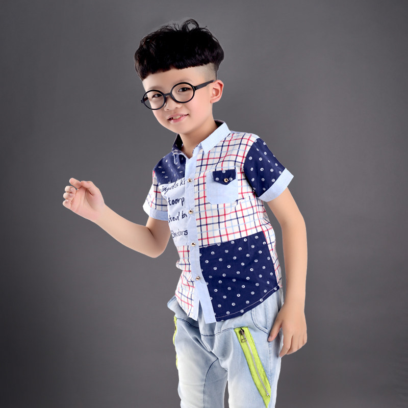 Chemise garcon à manche courte - Ref 2077473 Image 1