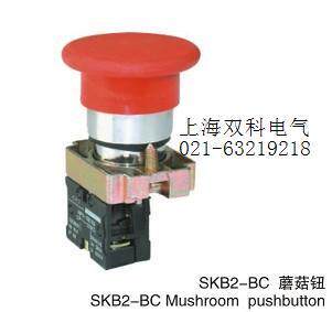 （双科电气）开孔直径22MM 蘑菇按钮开关SKB2-BC42蘑菇钮