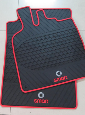 适用于奔驰smartFortwo橡胶乳胶汽车原厂脚垫smart后备箱垫尾箱垫