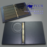 PCCB подлинный новый стиль свободный лист-листья филателистического альбома Coin Collection содержит 40 свободных листьев, прозрачная черная база можно выбрать