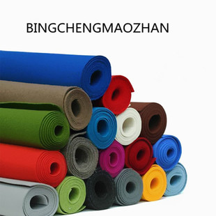 时尚环保糖果色针刺毛毡无纺布不织布每平米米25元 量大从优