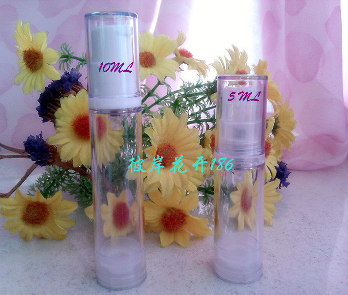 10ML真空瓶分装乳液瓶,精华素试用装,透明塑料小瓶子