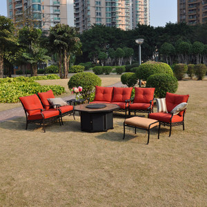 出口铸铝茶几铝桌户外桌花园家具户外家具休闲家具铸铝 铸铝沙发