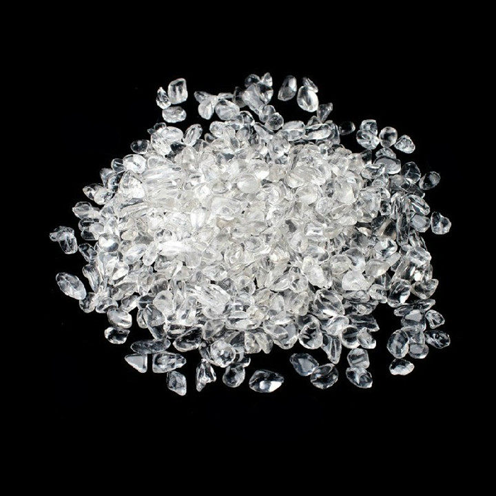 天然白水晶消磁石碎石净化消磁原石切割水晶3元150克水晶碎石