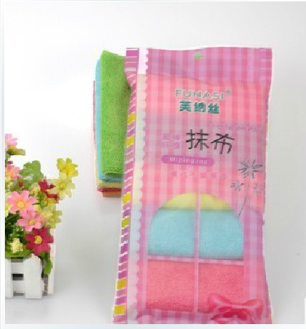 芙纳丝正品 5条装清洁抹布30*30 吸水祛油不掉毛超细纤维洗碗毛巾