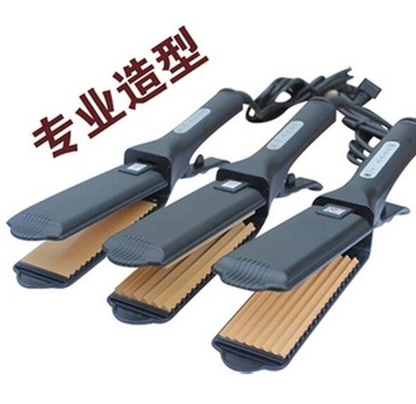 影楼专业陶瓷釉直发器直夹板剪刀型电夹板玉米夹直发夹玉米烫发器