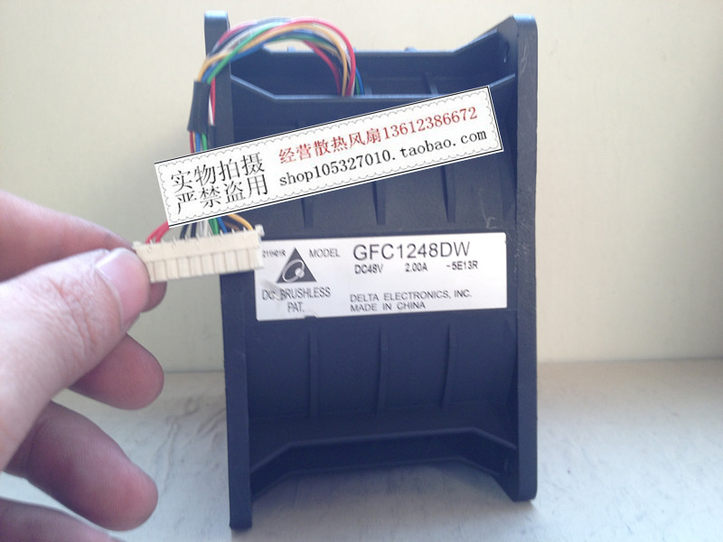 台达12076 GFC1248DW 48V 2.00A 12厘米双叶高转速服务器增压风扇