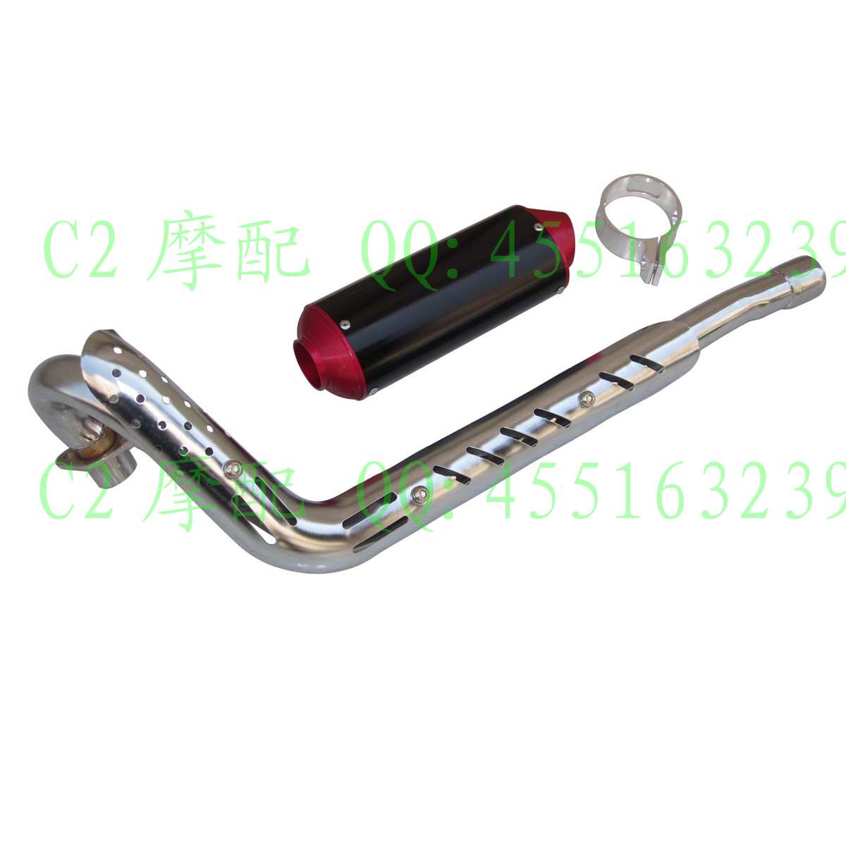 阿波罗 川崎越野车排气管 小高赛改装排气管 CNC铝排气管套件