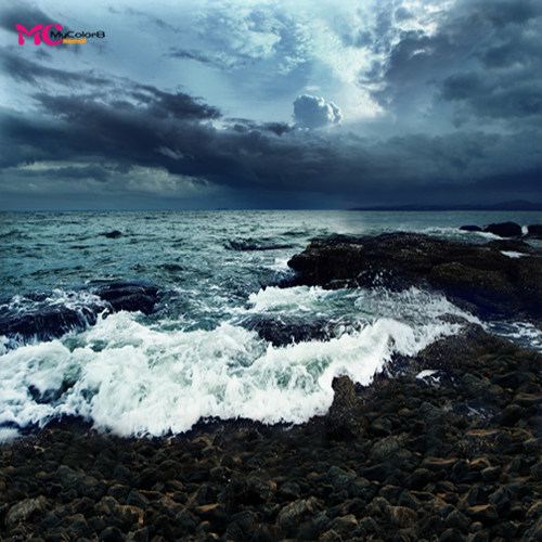 mycolor8 PS  婚纱 影楼摄影背景 海景 可喷绘专用背景14-319