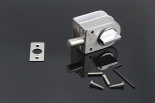 大号玻璃门插销 玻璃门锁 地插销 地锁 浴室卫生间专用免开孔