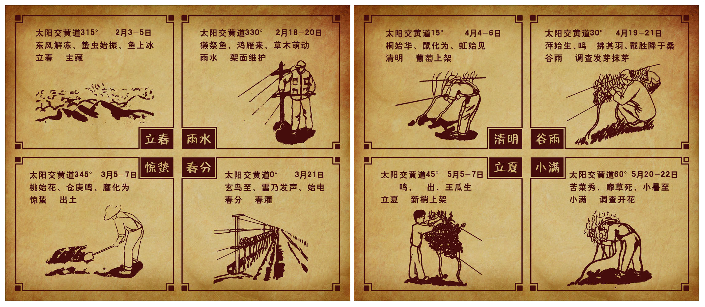 652海报印制定制展板素材863葡萄种植庄园中国二十四节气(1)