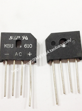 KBU610 整流桥 桥堆 6A1000V 扁桥 SEP原装 北京中发实体店