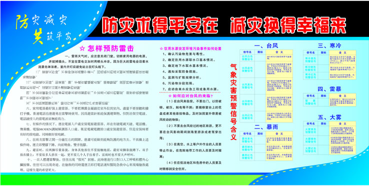 593海报印制海报展板素材941防范雷击