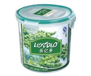 乐亿多圆形塑料密封保鲜盒 杂粮储藏盒 干货收纳盒 奶粉罐 YP032