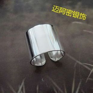 主君 太阳 宽面活口戒指13 1.5cm 同款 泰银925纯银手工银