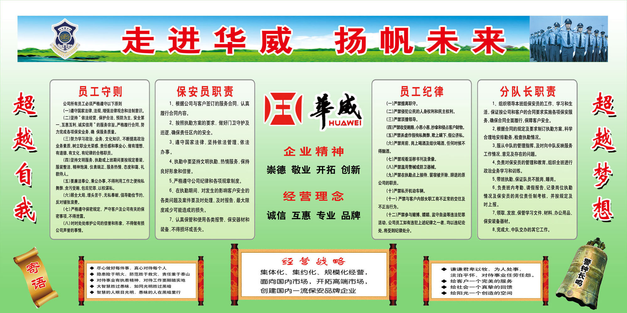 578海报印制海报展板素材81企业保安制度