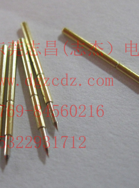 P50-B1铜测试针0#探针 测试探针 16.5mm 0.68精密 尖头 顶针