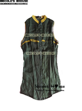 原S～w 丝质砍袖衬衫