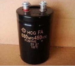 原装全新 日立 450V680UF/400V 变频器螺丝脚电容680MFD450VDC