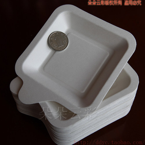 同款蛋糕托小号食品级方形纸浆盘