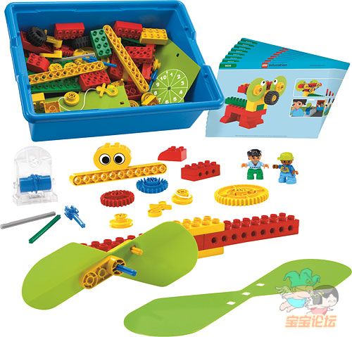 乐高(lego)9656 早期幼儿教具 简单机械组合内附搭建卡片送教案