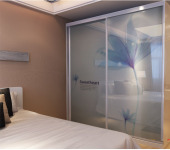 定制玻璃衣柜贴膜贴浴室移门窗户公司门商场玻璃磨砂贴写真广告贴