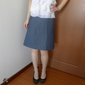 珂曼KEMAN 秋装 高档羊毛亚麻职业女裙子西裙 专柜正品 原699 清仓