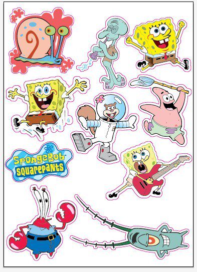 卡通风 旅行箱贴纸 箱贴笔记本个性小贴纸 海绵宝宝 3m 35