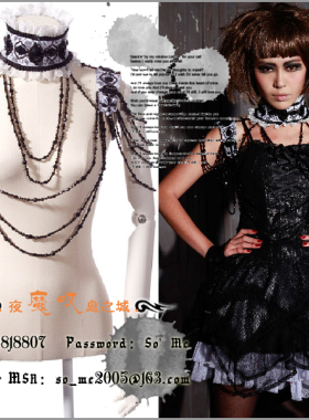 魔叹rq-bl哥德华丽风项链组颈圈