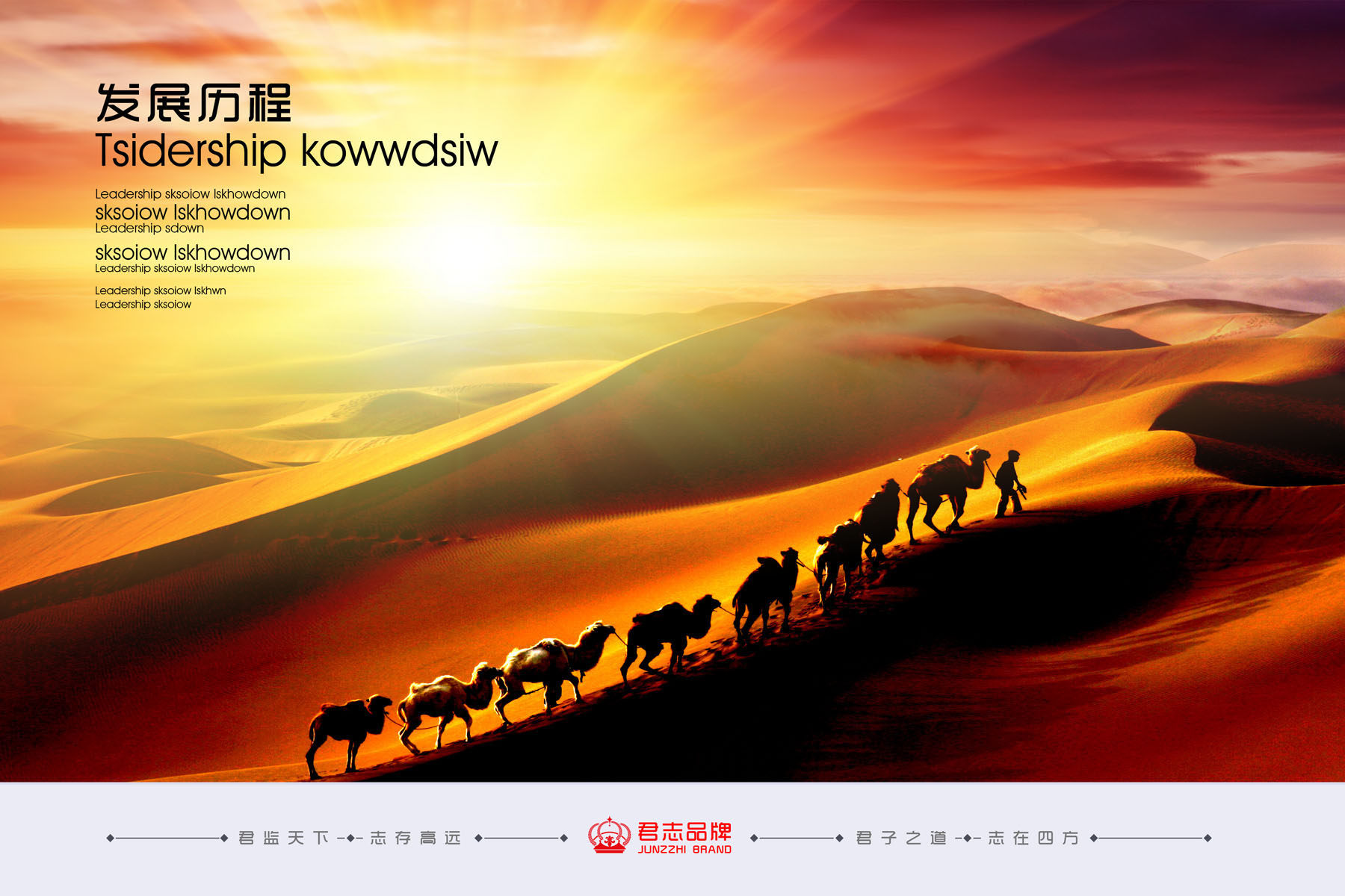 海报印制544设计展板素材275企业文化发展历程设计