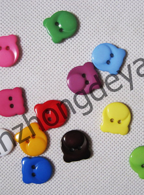 卡通纽扣 儿童毛线装饰纽扣 小熊纽扣 熊头树脂纽扣1.5cm满包邮