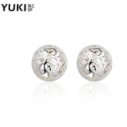 YUKI female 925 Silver jewelry and white fungus nail fungus decorated Korean Korea hollowing original retro fashion new style