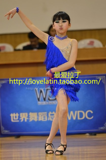 2014新款 少儿拉丁舞流苏比赛裙 女童拉丁比赛服装 演出服 表演服|ruв категории движение/йога/фитнес/фанаты товаров, танец/аэробика/гимнастика, латинский танец, латинский - от Buy2taobao.com для оказания профессиональной услуги покупки агента Taobao