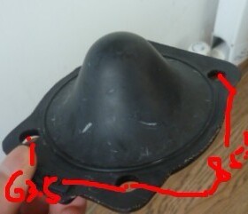 EG6B41J-10 英标隔膜阀膜片，三元乙丙橡胶膜片/隔膜