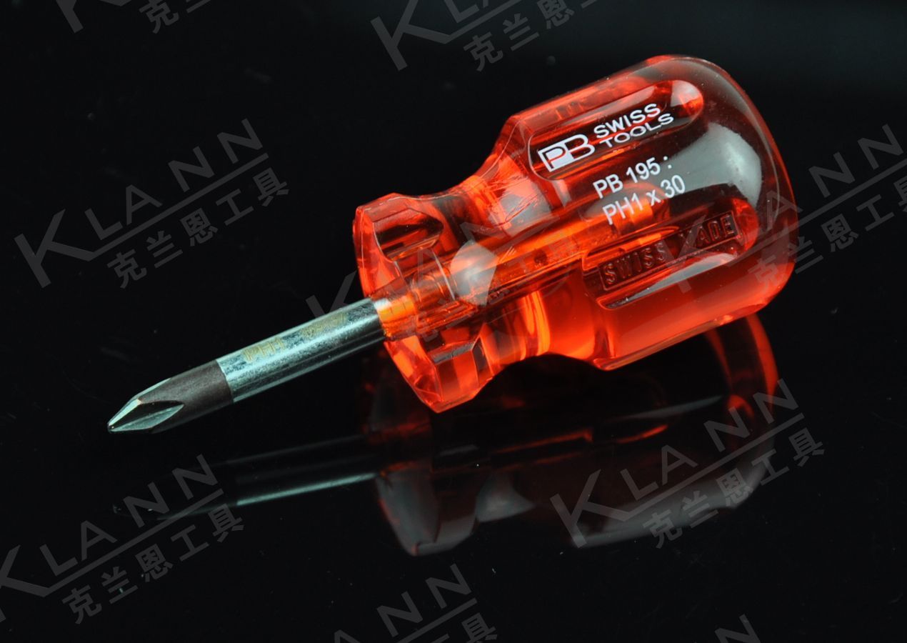 原装进口 瑞士PB 短柄十字螺丝刀 PB 195-PH1-30 PB SWISS TOOLS