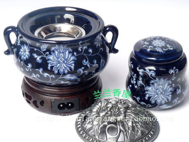 艺霖坊实体店芳华绝代电子调温熏香炉 陶瓷 电香薰炉精油炉沉香炉
