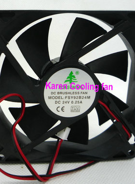 全新原装9225 DC24V 0.25A FSY92B24M AFB0924H 9cm散热风扇HZDO