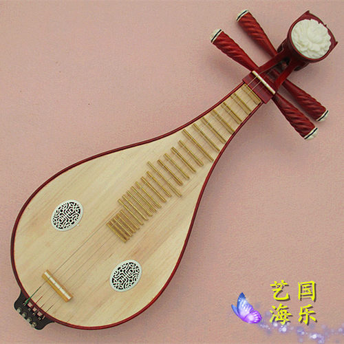 艺海精品 正品保障 优质红木柳琴乐器 铜品 送配件 厂家直销